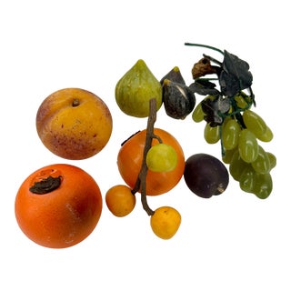 Collection of Vintage Italian Marble Fruits Pieces For Sale