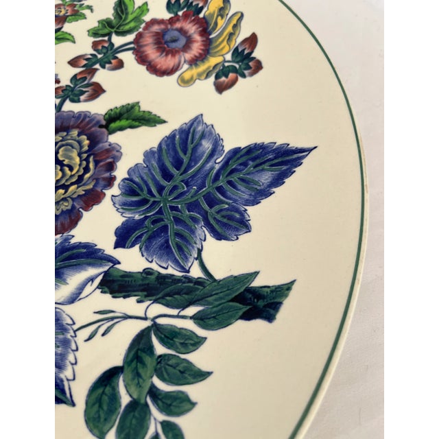 Wedgwood of Etruria & Barlaston Floral Platter, Made in England For Sale In Tampa - Image 6 of 13