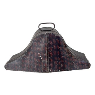 A 19c. Tole Peinte Bicorn Hat Case For Sale