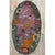 Art Deco 1920s Antique Purple Floral Modernist Chinese Handknotted Art Deco Wool Oval Rug For Sale - Image 3 of 6