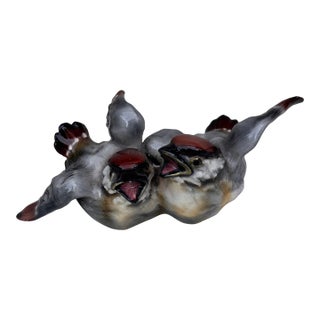 Mid-Century French Porcelain Birds For Sale