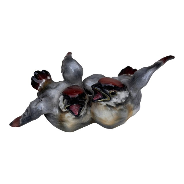 Mid-Century French Porcelain Birds For Sale