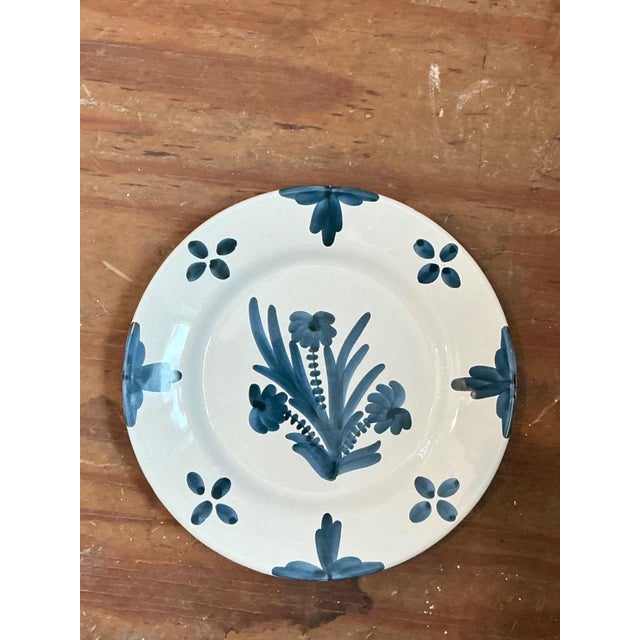Vintage Penny Morrison Hand Painted Dinner Plates Z- Set of 12 For Sale - Image 9 of 12