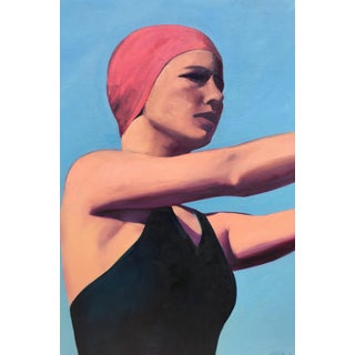 Contemporary Figurative Painting "The Diver" by T.S. Harris