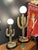 1970s Large Brass Saguaro Cactus Sculpture Lamp For Sale - Image 12 of 12