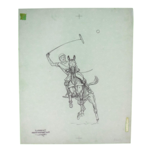 Paul Brown Polo Pencil on Acetate Drawing 7