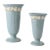 Wedgwood Queensware Blue Vases, a Pair For Sale