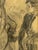 Edward Casaceli (Pa Pafa) Original Charcoal Figure Drawing Sketch Rome Italy 1969 For Sale - Image 10 of 12