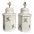 Pair of Monumental Delft Style Porcelain Tea Caddy Lamps For Sale