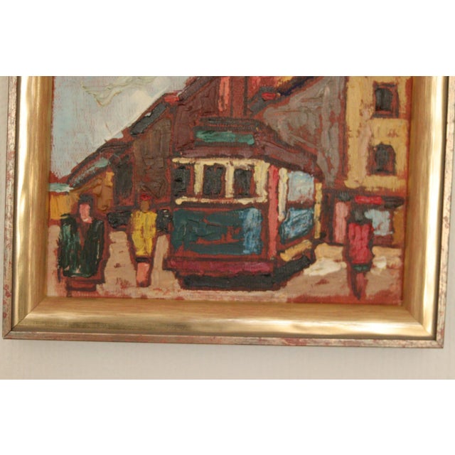Wilhelm Henning, City II, 1950s, Oil on Panel, Framed For Sale - Image 10 of 13
