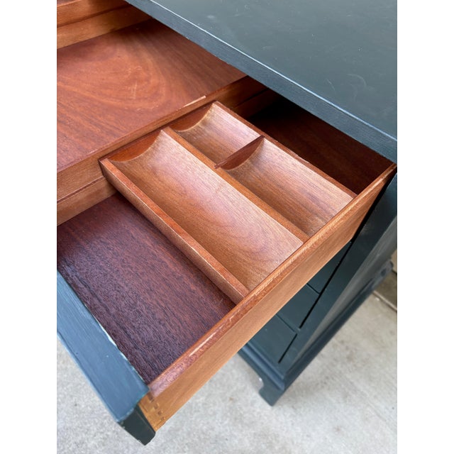 Vintage Pair Henredon Michael Taylor Boho Chests Drawers Dressers Hollywood a Pair For Sale - Image 9 of 12