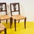Wood Antique Empire Wooden Chairs with Straw Seats, Set of 6 For Sale - Image 7 of 14