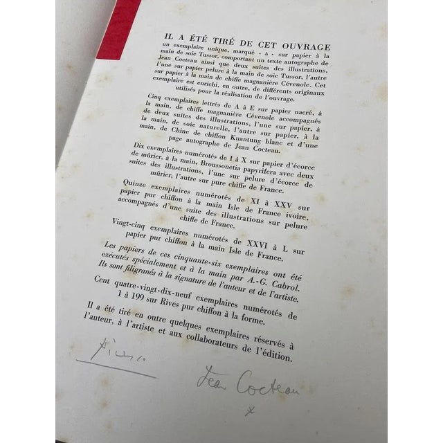 Portfolio "Picasso from 1916 to 1961" - Jean Cocteau and Pablo Picasso - 1962 1962 For Sale - Image 7 of 10