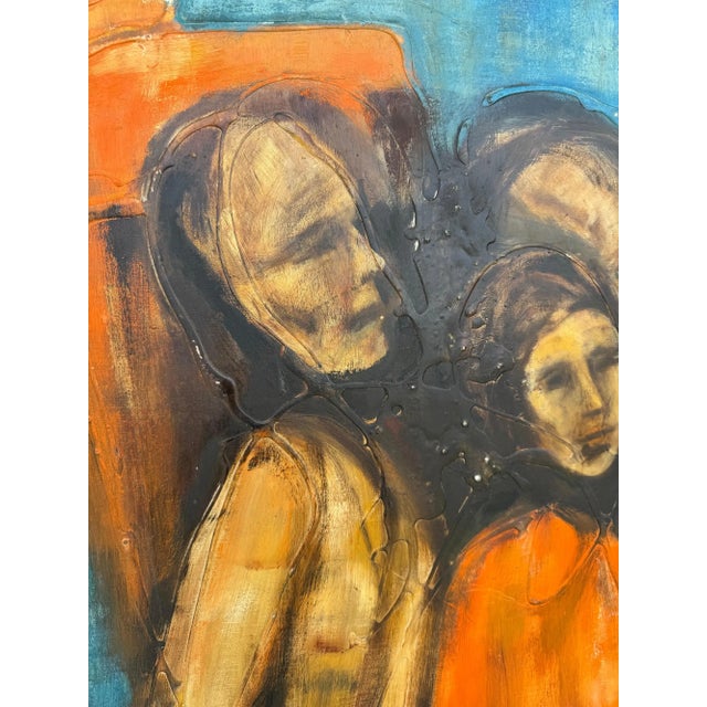 This is a wonderful example of Charles Alston's figurative work. This piece is a rare oil on masonite board. The...