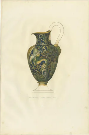 Henri Delange, Majolica Vase of Museo Correr, 1869, Paper