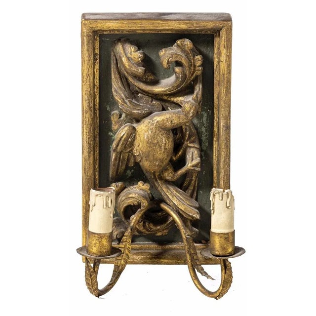 Baroque Italian Sconces, 18th Century, Set of 2 For Sale - Image 3 of 5
