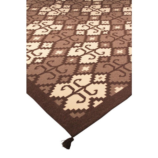 Modern Pasargad Home Tuscany Grey Wool Area Rug- 9' 1" X 11' 9" For Sale - Image 3 of 5