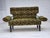 1930s Vintage Danish Two-Seater Drop Arm Sofa in Green Furniture Velour, 1930s For Sale - Image 5 of 18