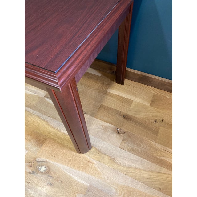 1980s Vinrtage Kimball Furniture Solid Cherry Side Table For Sale - Image 5 of 8