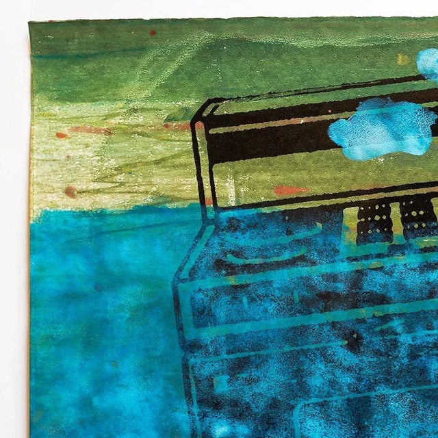 Landscape with barbecue grill in bright vibrant colors. Iain Baxter& (the artist recently added the ampersand to his name)...