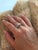 Modern 1 Ct Brilliant Round Center Diamond, 2 Ct 14 Karat White Gold Engagement Ring For Sale - Image 3 of 8