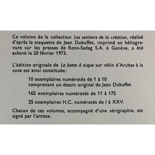 Abstract Abstract Jean Dubuffet Lithograph Vacuum Forms ~ Limited Edition For Sale - Image 3 of 5