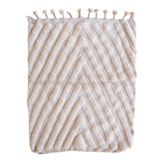 2020's Moroccan Beni Ourain Wool Rug - 5.2 X 4.1 Ft For Sale