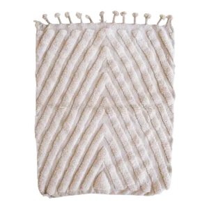 2020's Moroccan Beni Ourain Wool Rug - 5.2 X 4.1 Ft