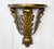 - Original 1972 Molded Resin Wall Shelf - Gold Gilded Finish with Nicely Designed Wreathed Motif - Recessed Top Surface -...