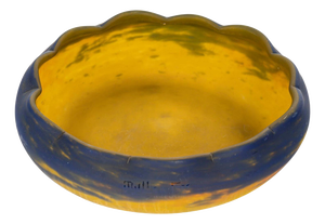 Art Nouveau Glass Bowl attributed to Muller Frères for Muller Frères, 1900s