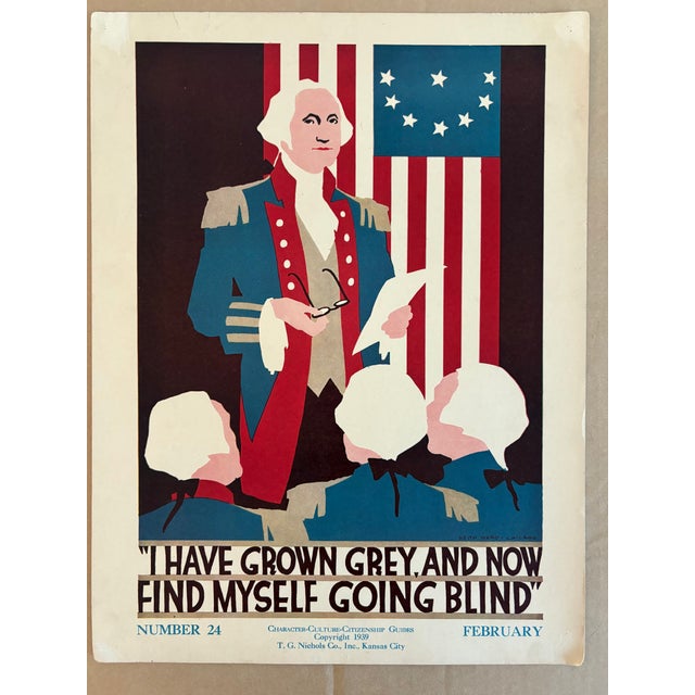 This poster was designed to grace a 1930's schoolroom, one of a wonderful series of character-building graphics for...