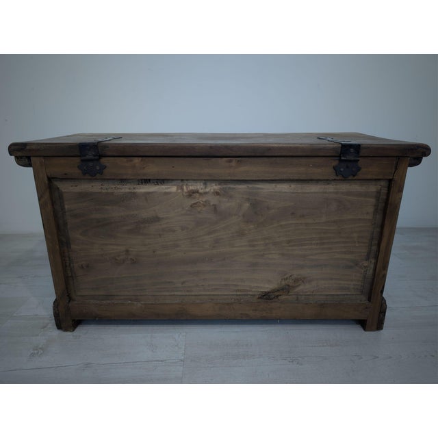 Large Vintage Baroque Chest in Wood, 1920s For Sale - Image 14 of 18