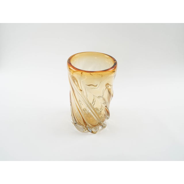 Vintage Italian Art Glass Vase, 1960s For Sale - Image 4 of 10