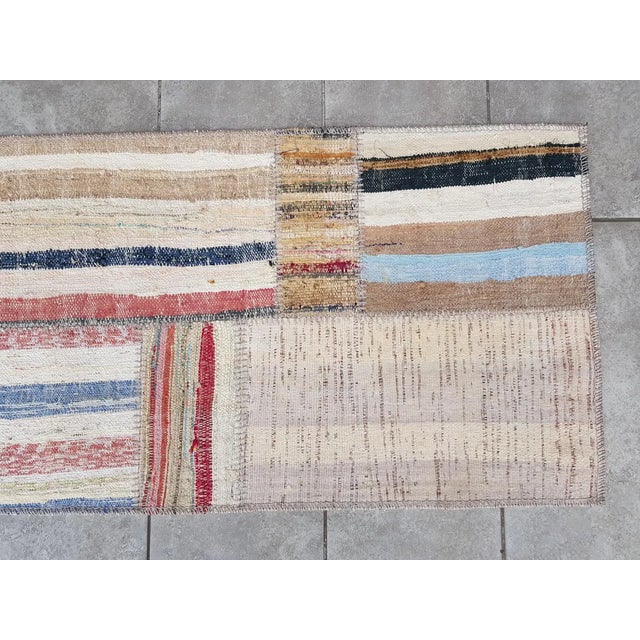 Turkish Natural Vintage Turkish Runner Rug For Sale - Image 3 of 10