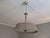 Finnish Model 20317 Pendant Lamp with Wooden Slat Shade and Hand-Painted Kauklahti Glass.idman by Gunnel Nyman for Idman, 1940s For Sale - Image 15 of 16