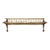 Vintage Cast Iron and Solid Brass New South Wales Railroad Traincar Luggage Rack c.1970 For Sale