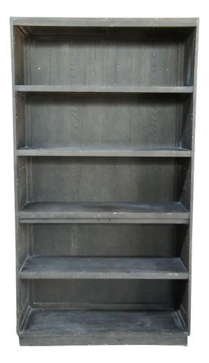 Restoration Hardware Large Paneled Oak Bookcase Bookshelf Linen Press