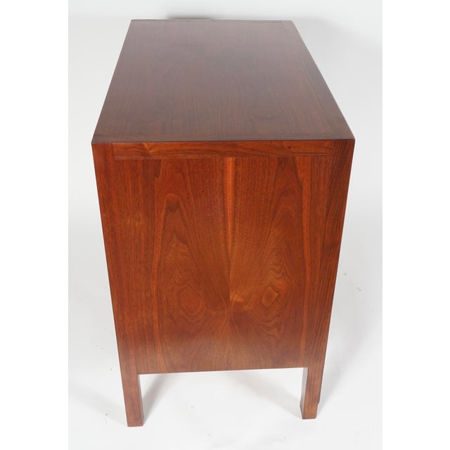Mid-Century Modern Mount Airy Janus Mid Century Walnut Lowboy Dresser For Sale - Image 3 of 10