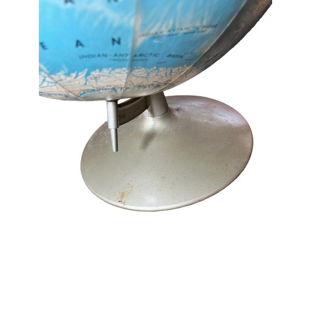 VTG Rand McNally 17" Topographical Globe With Metal Base - Soviet Union For Sale - Image 10 of 14