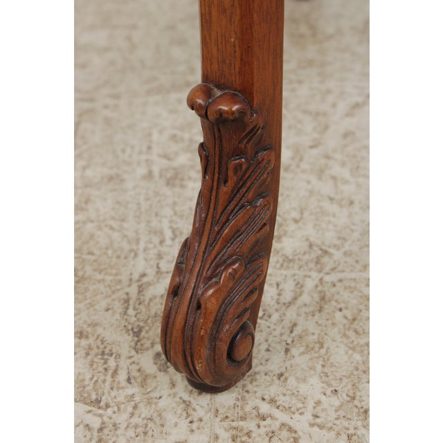 John Widdicomb Round Burl Wood Lamp Table For Sale - Image 11 of 13