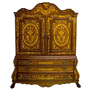 Mahogany, Fir, and Walnut Secretaire, 1950s For Sale