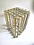 1970s 1970s Pierre Cardin Geometric Chrome & Brass Cage Dining Table For Sale - Image 5 of 11