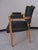 Wood Desk Chair with Green Leather Seat and Light Piping, 1930s For Sale - Image 7 of 12