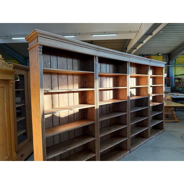 Large Bookcase in Spruce Wood For Sale - Image 14 of 18