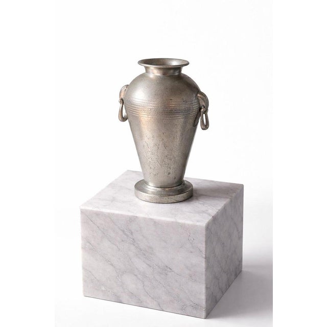 Pewter vase by guldsmedsaktiebolaget (gab), one of sweden’s most prominent metalwork manufacturers of the early 20th...