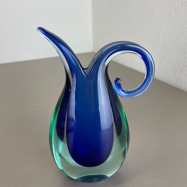 Glass Large Murano Glass Sommerso Vase from Flavio Poli, Italy, 1970s For Sale - Image 7 of 18
