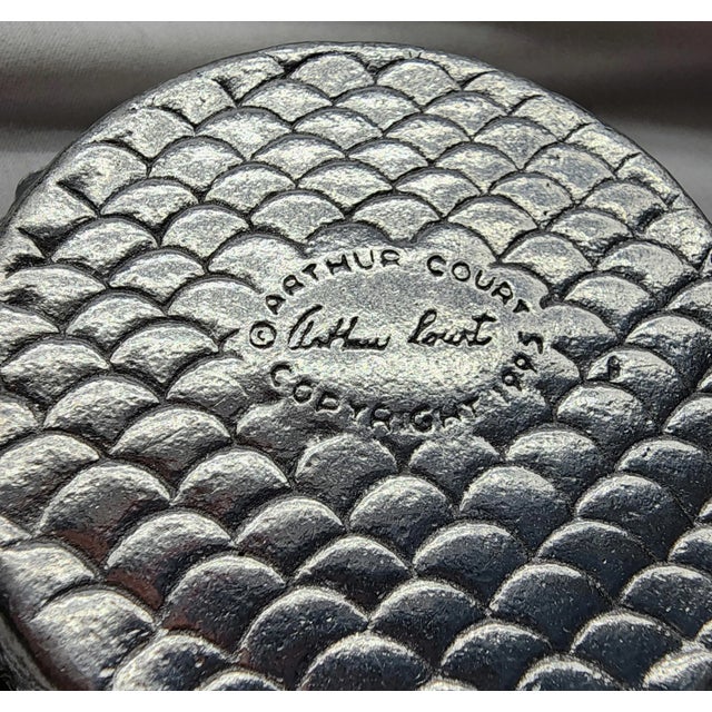 Arthur Court Arthur Court Aluminum Fish Wine/Bottle Coaster For Sale - Image 4 of 6