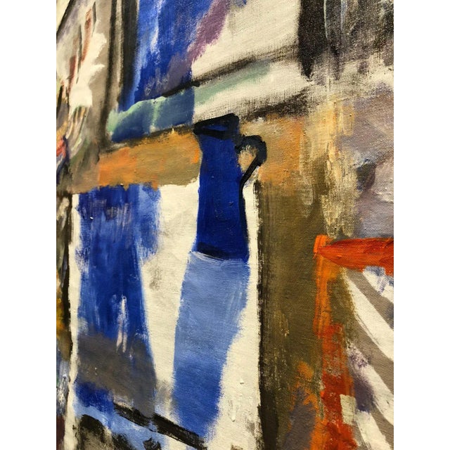 Room of Krajcer with Orange Chair, Figurative Oil on Linen, Rich Bold Colors, 2012 For Sale - Image 4 of 8