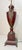 Antique Handmade Painted French Red Tole Toleware Swan Metal Table Lamp Light For Sale - Image 9 of 18