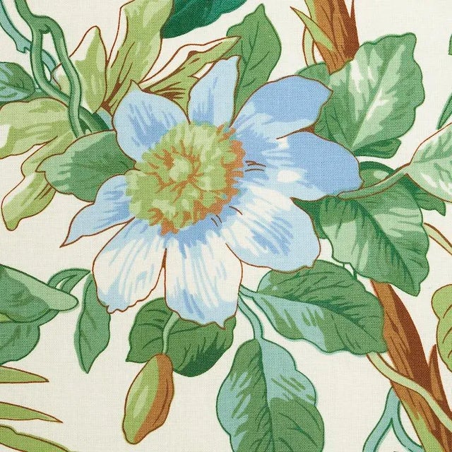 Contemporary Sample- Schumacher Palmetto Garden Fabric in Tropic For Sale - Image 3 of 3